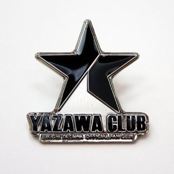 ピンバッジ(YAZAWA CLUB)ブラック