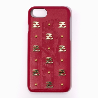 iPhone7/8ケース(Zスタッズ)レッド