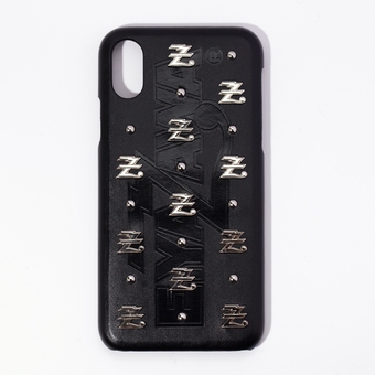 iPhoneXケース(Zスタッズ)ブラック