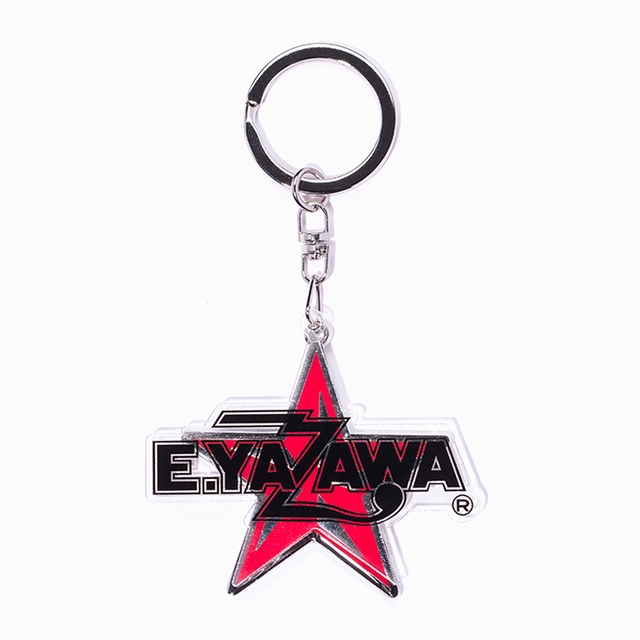 アクリルメタルキーホルダー ロゴ星 ブラック Diamond Moon通信販売 矢沢永吉公式サイト