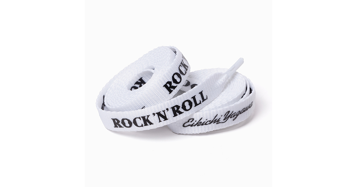 靴ひも(EikichiYazawa)ROCK'N'ROLLホワイト｜DIAMOND MOON通信