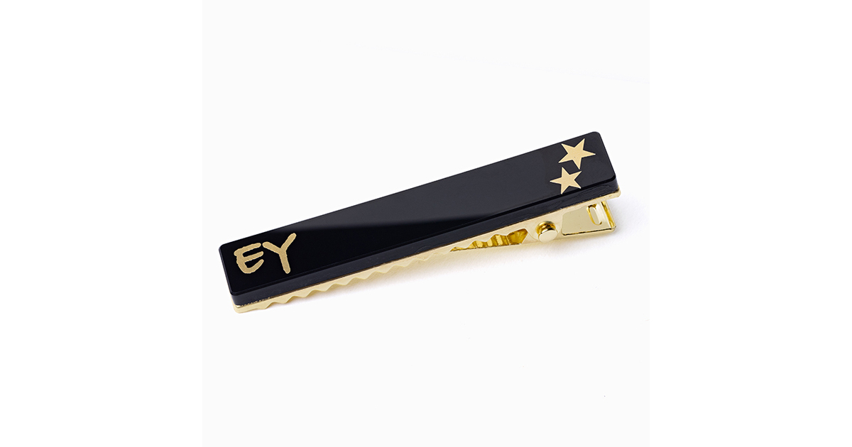 ヘアクリップ(EY STAR)ブラック｜DIAMOND MOON通信販売｜矢沢永吉公式