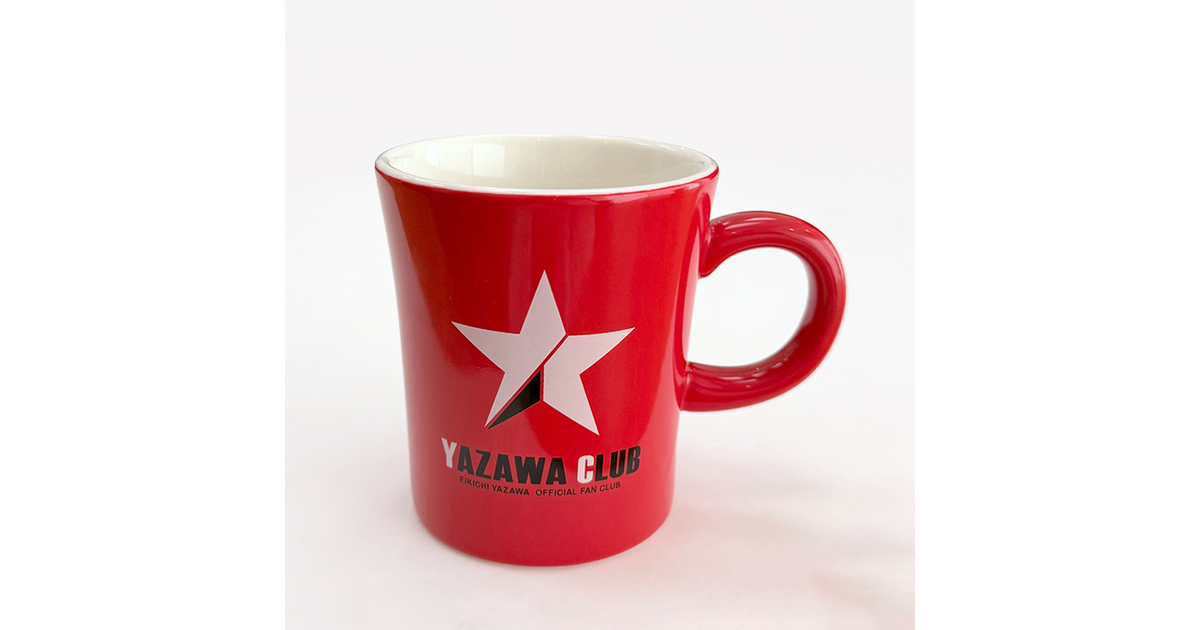 マグカップ(YAZAWA CLUB)レッド｜DIAMOND MOON通信販売｜矢沢永吉公式