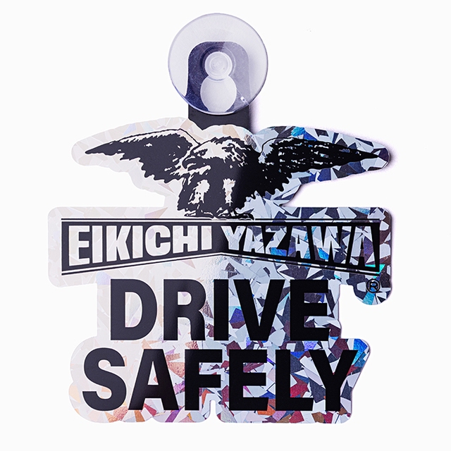 矢沢永吉★E.YAZAWA★カーサイン★新品 カーサイン(ワシロゴ)DRIVE SAFELY｜DIAMOND MOON通信販売｜矢沢永吉