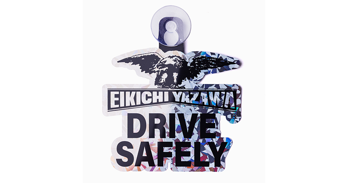 矢沢永吉★E.YAZAWA★カーサイン★新品 カーサイン(ワシロゴ)DRIVE SAFELY｜DIAMOND MOON通信販売｜矢沢永吉
