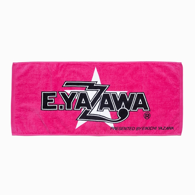 矢沢永吉✦E.YAZAWA✦公式タオル✦PINK/BLACK✦新品-