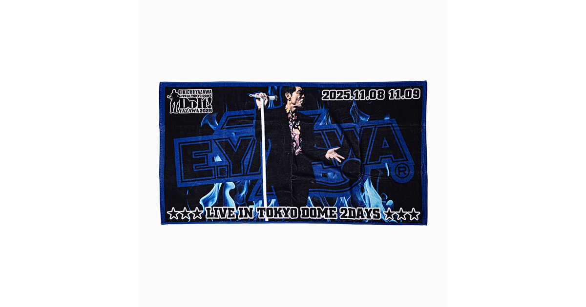 【額縁付き】矢沢永吉　2009東京ドーム限定スペシャルビーチタオル 額縁付き】矢沢永吉 2009東京ドーム限定スペシャルビーチタオル