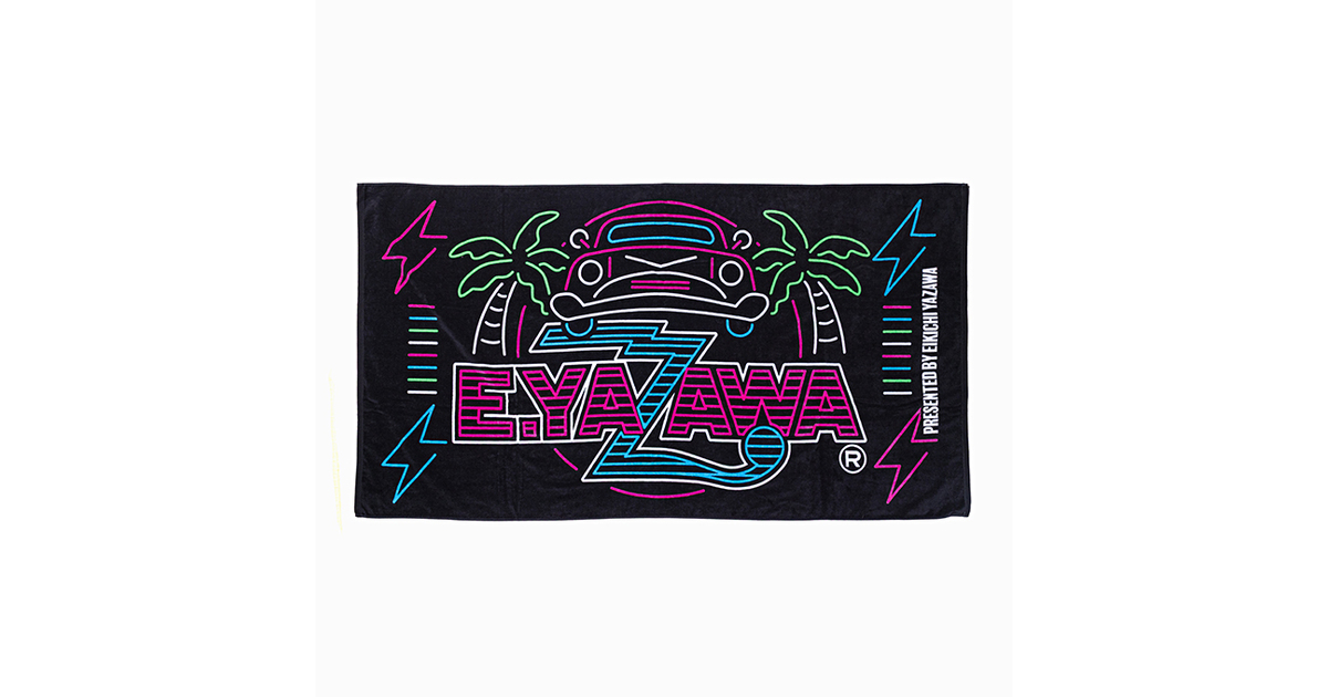 スペシャルビーチタオル(ロゴ)ネオンCAR｜DIAMOND MOON通信販売｜矢沢