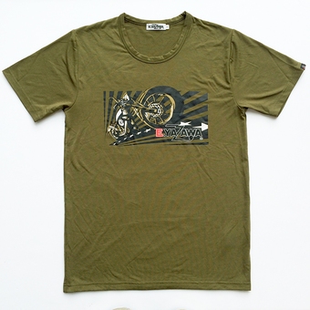 Tシャツ(ロゴバイク)カーキ