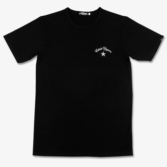 Tシャツ(ロゴレインボー)ブラック/ホワイト