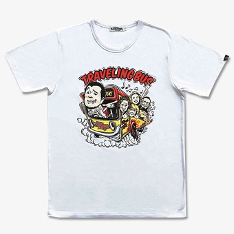 Tシャツ(TRAVELING BUSイラスト)