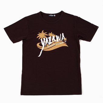 Tシャツ(フデpalm tree)ブラウン