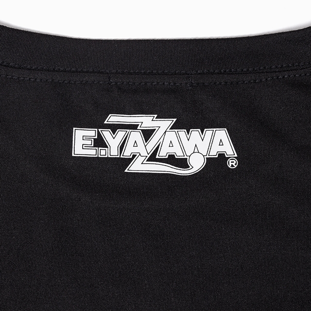 DIAMOND MOON 矢沢永吉長袖カジュアルシャツ　LOGOESパターン 長袖ボタンTシャツ(YAZAWA)ブラック｜DIAMOND MOON通信販売