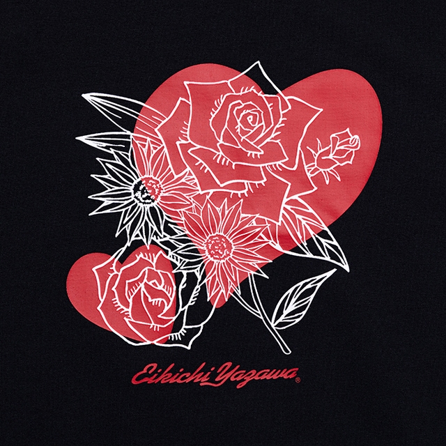 レディースTシャツ(eikichiyazawa)ローズハート｜DIAMOND MOON通信販売