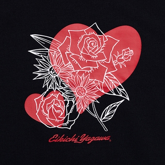 矢沢永吉 レディースTシャツ(eikichiyazawa)ローズハート Mサイズ レディースTシャツ(eikichiyazawa)ローズハート｜DIAMOND MOON通信販売