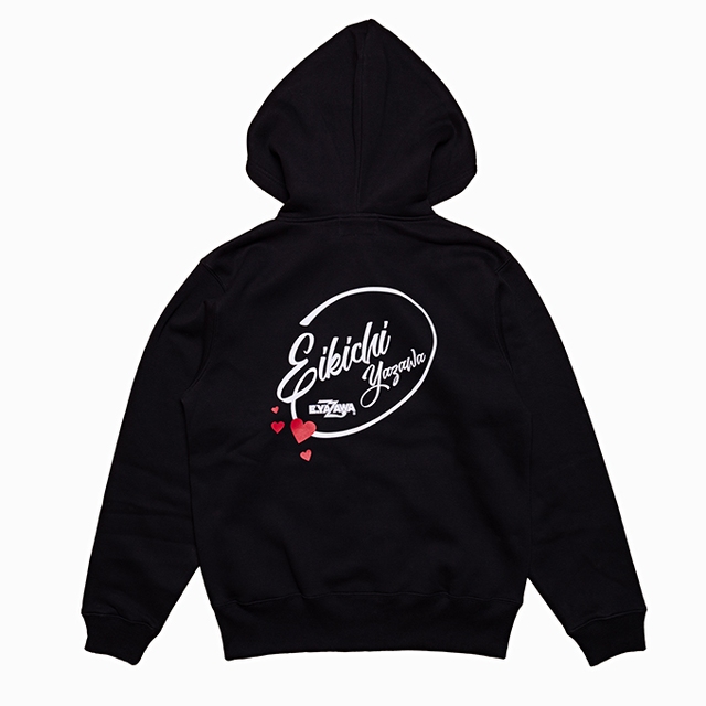 レディースパーカー(ロゴハート)ブラック｜DIAMOND MOON通信販売｜矢沢