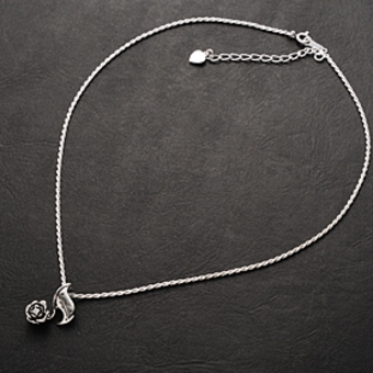 シルバーネックレス(Note of rose)Yaz
